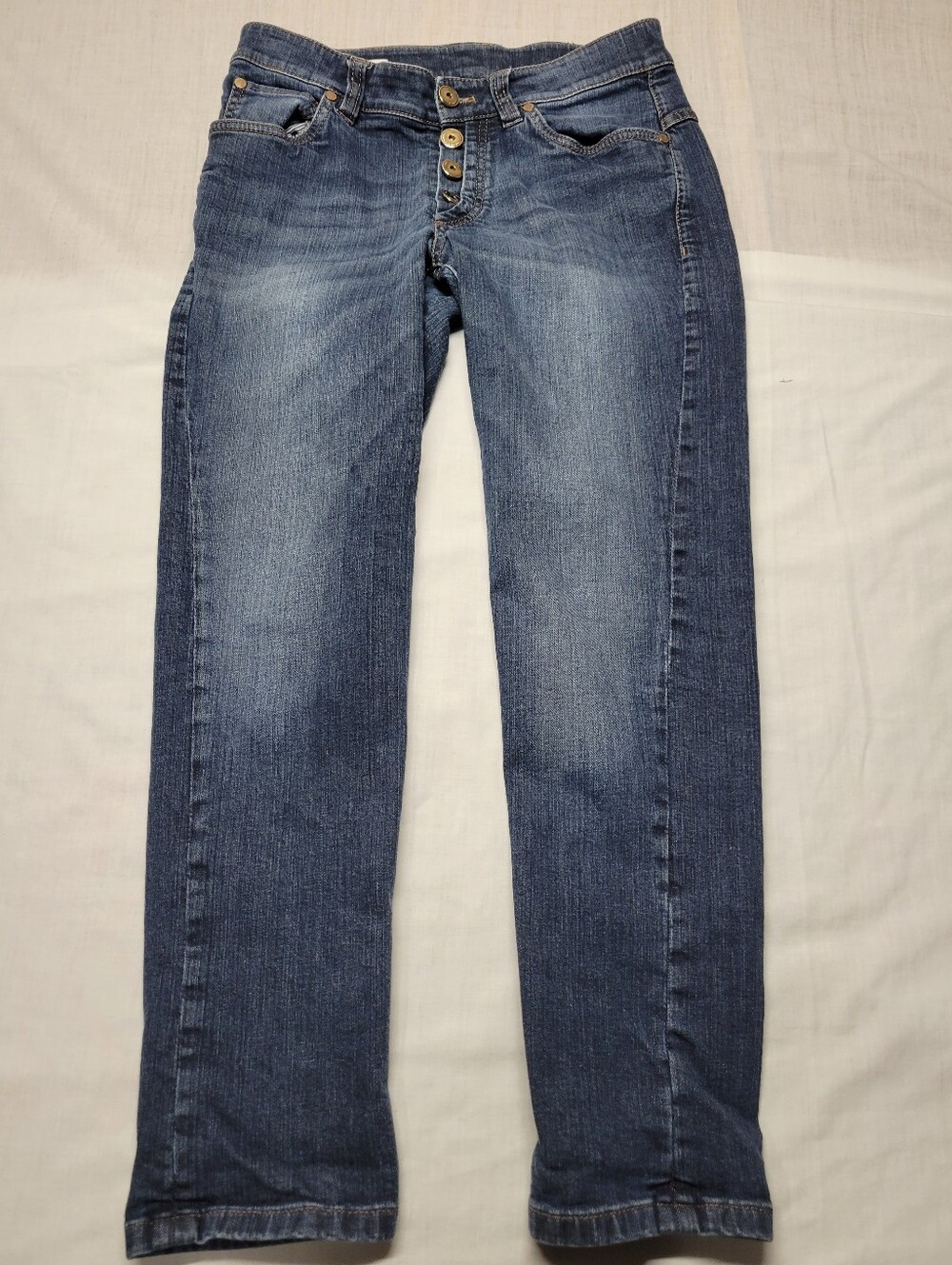 Brunello Cucinelli Jeans Blue Boyish Fit Low Slung Sz 28x25 Stretch Denim